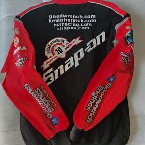 Snap Kids Racing Jacket - Black and Red
